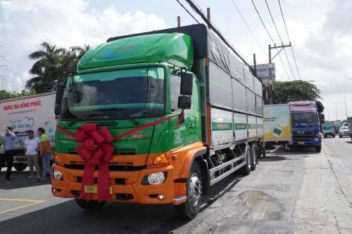 HINO 15 Tấn Mui Bạt Bàn Nâng Thùng 9.45m